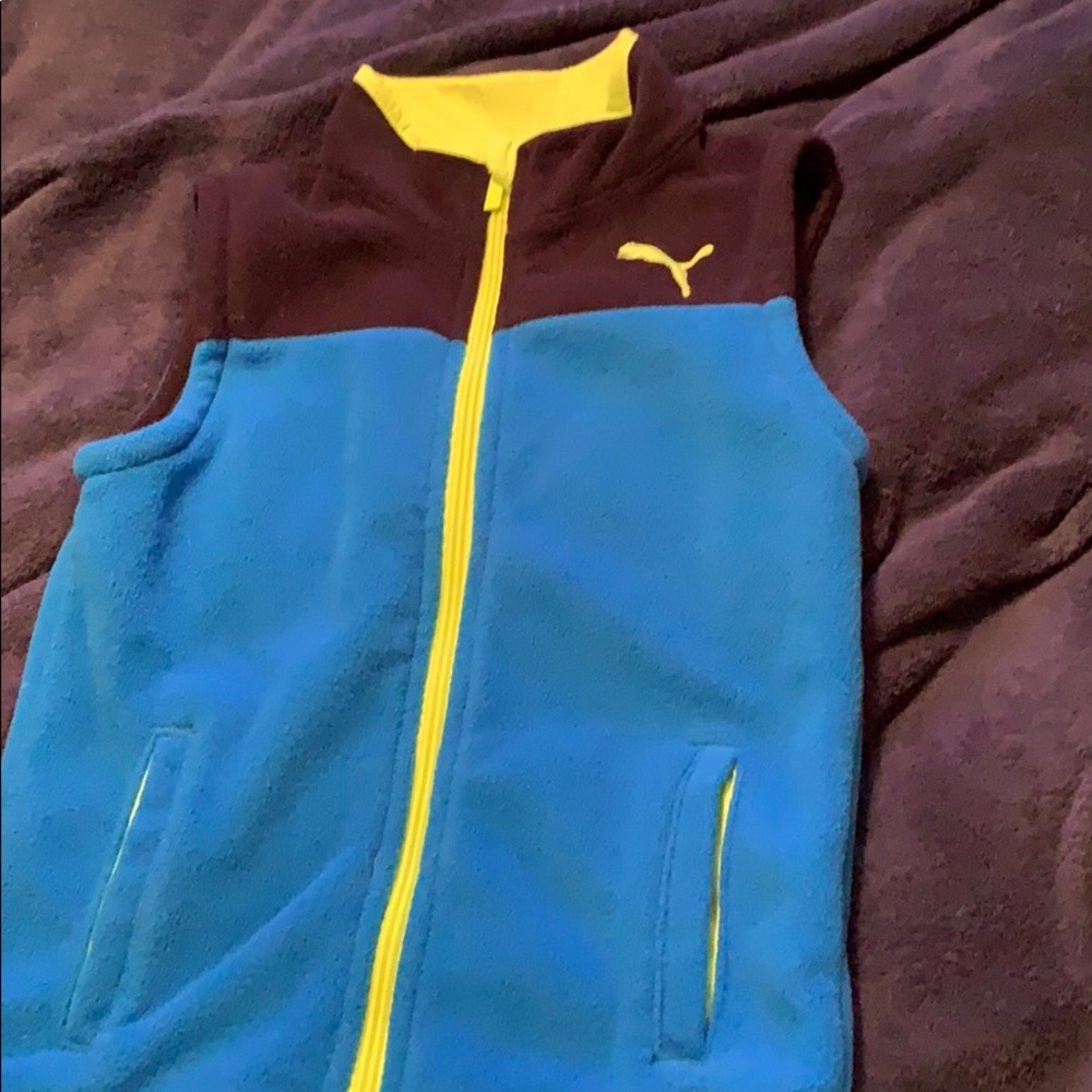 Boys Puma fleece vest